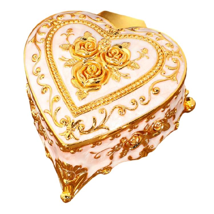 Stylish Heart Themed Jewelry Holder Craft Of Sturdy Alloy With Artistic Styles