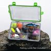 Tackle Box Waterproof Fishing Storage Lure Box Adjustable Blade Monolayer Tool Box For Freshwater Saltwater