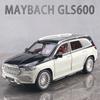 WSF1  1:24 Mercedes Benz Maybach GLS600 S680 SUV Alloy Metal Diecast Model Car High Simulation Home Trendy Ornaments Collection Hobby