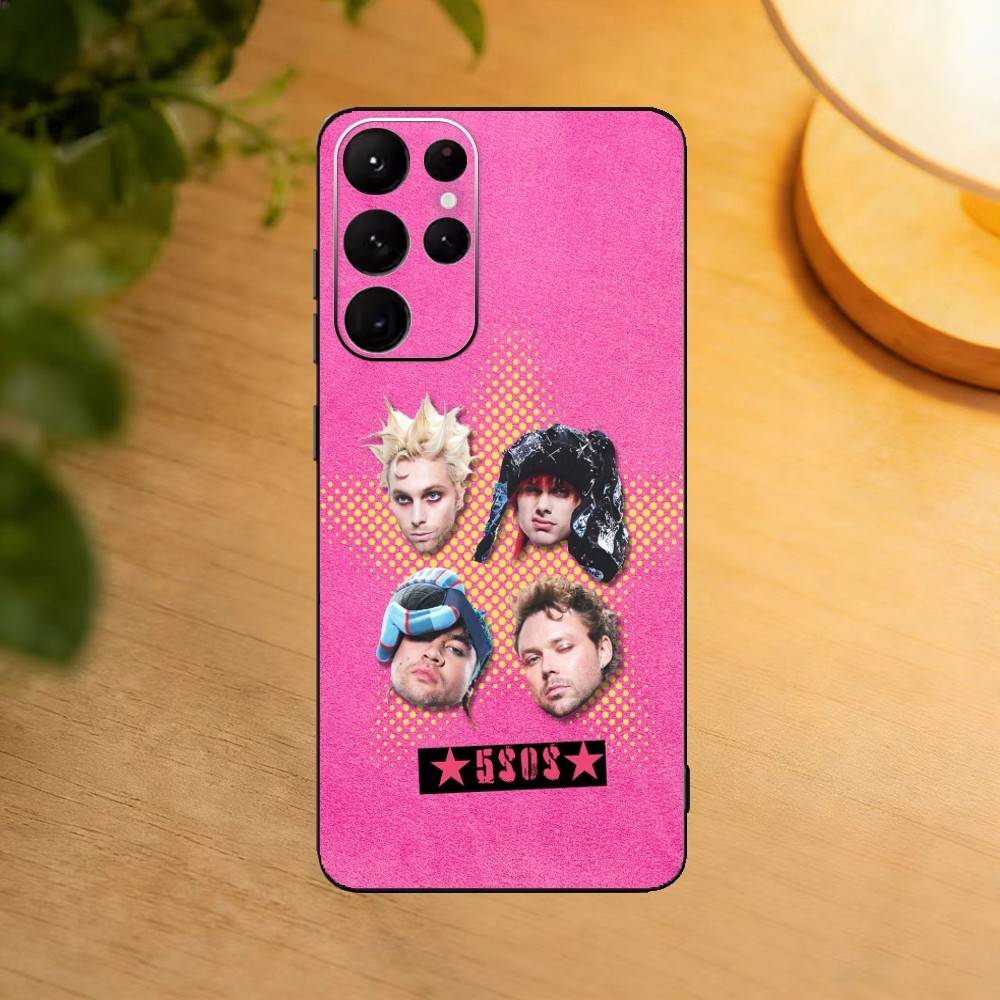 Popular Rock Band 5-5SOS Phone Case For Samsung S25,24,21,22,23,30,Ultra,20,Plus,Fe,Lite,Note Soft Black Cover