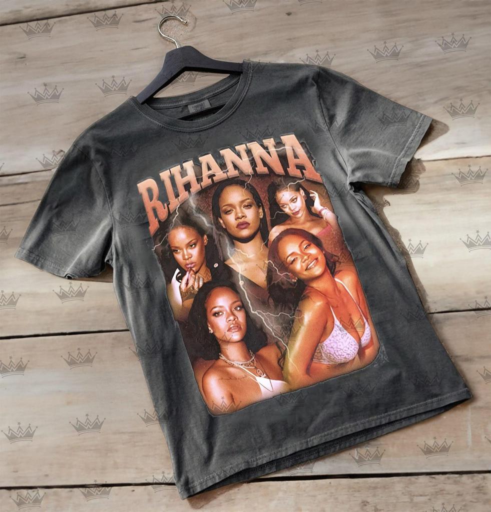 Limitowana koszulka vintage Rihanny, Prezent dla kobiety i mężczyzny Koszulka unisex ID