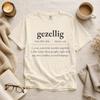 Gezellig Definition T-Shirt | Gemütliches niederländisches Wort Typografie T-Shirt