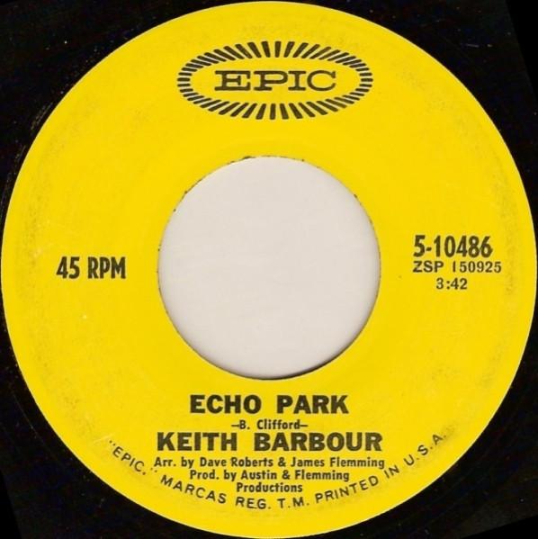 

7inch Record KEITH BARBOUR - Echo Park 510486 Epic 1969 US Rock Used