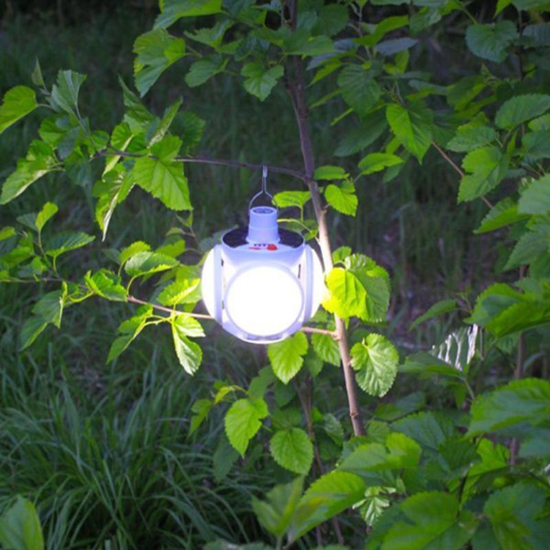 Football Shape Led Solar Light 5 Mode 5000mah Rechargeable Portable Waterproof Emergency Light Bulbs