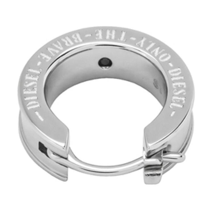 DIESEL Stainless Steel Earrings Women's Silver DX131600DJW