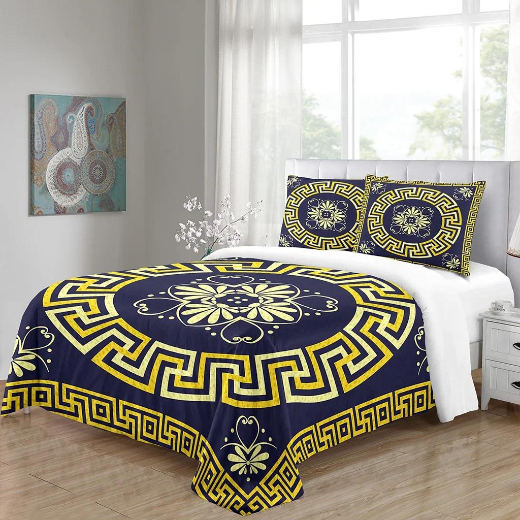 Lüks Tasarım Yorgan Kılıfı Seti Boho Baskılı Nevresim Takımları Tek Çift Tam Kraliçe Kral Boyutu Lüks Yatak Odası Dekorasyonu Altın Desenli Hediyeler