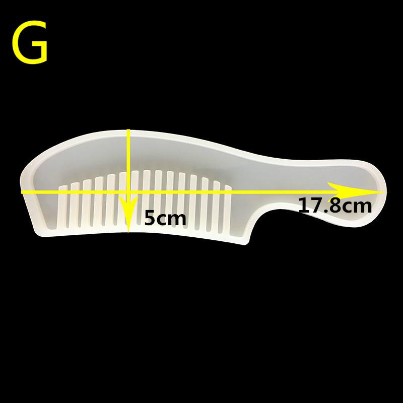 

1 шт. расческа УФ-Скрапбукинг силиконовая форма DIY Смола декоративная форма для изготовления ювелирных изделий эпоксидная смола как