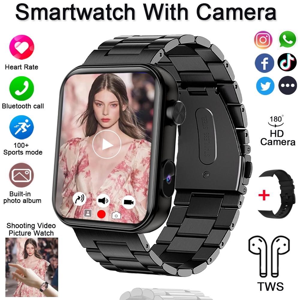 New 512M Memory Smart Watch With Camera Video Recording Health Monitoring Sports Fitness Bluetooth Call Waterproof Smartwatch