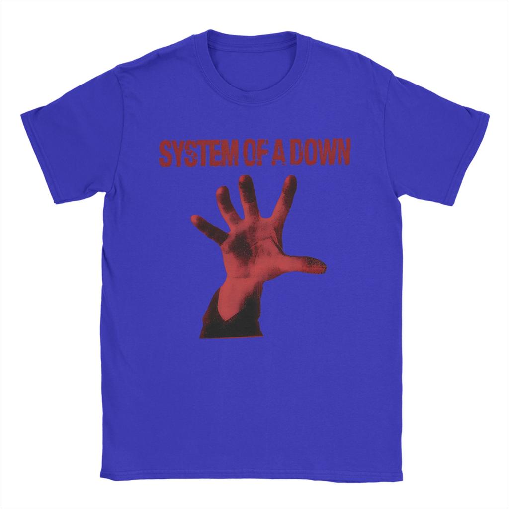 SOAD System Of A Down Band Cotton TShirt For Man Beach Streetwear T Shirts O Neck Popular Tees Oversized Custom DIY Clothing
