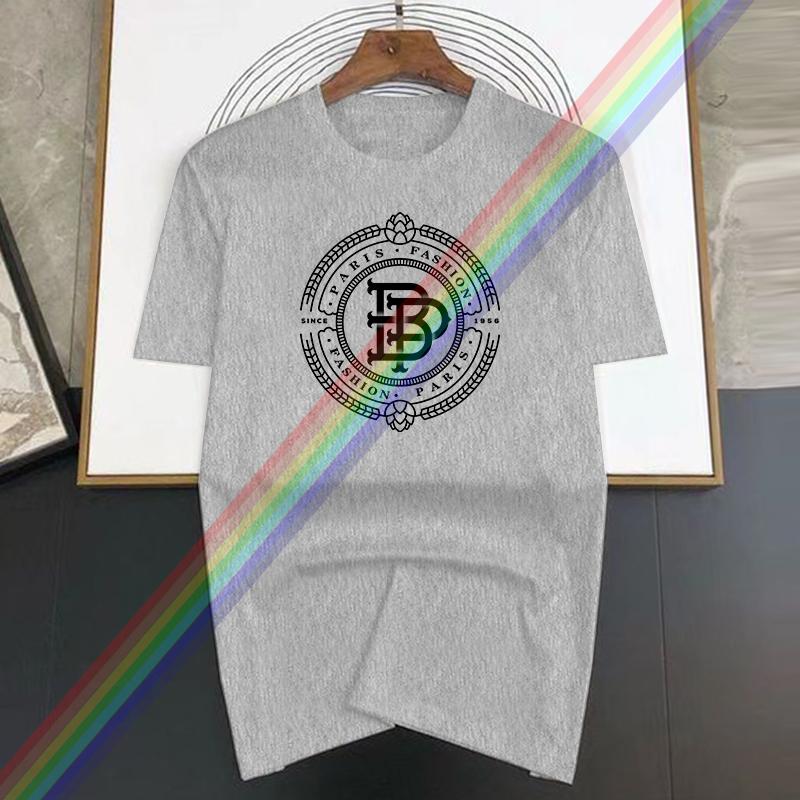 Fashion Paris Print Men's Summer Basic Vintage Casual Pure Cotton Oversized T-shirt Streetwear  Casual Fashion Style Clothing