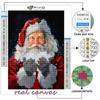 Beliebte 5D Diy Kreuzstich Weihnachtsbaum Santa Schneemann Malerei Vollbohrer Kreuzstich Bastelset Wandaufkleber Home Decor