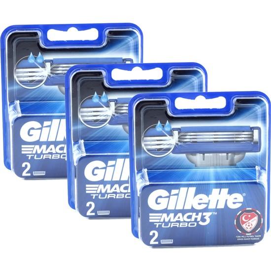 

Gillette Razor Mach-3 Turbo 2 головки 3 шт.