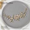 GORAIS Bride Wedding Hair Vine Flower Hair Piece Rhinestone Bridal Headpiece Hair Accessories for Women