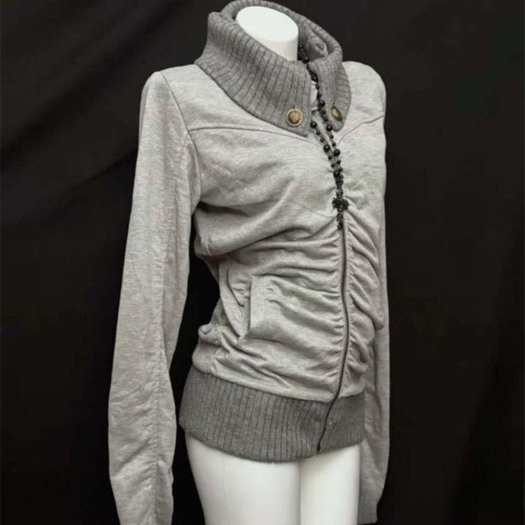 2KWEIRD Fashion Cute Casual Y2K Hooded sweatshirt Streetwear High street Y2K Long sleeve Top Classic Minimalist Clothes Unique Hip Hop