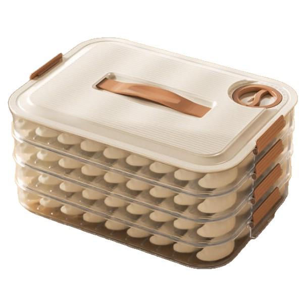 Dumpling & Wonton Freezer Storage Box: Food-Grade, Fresh-Keeping Organizer for Quick-Freezing