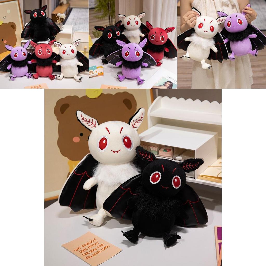 Enchanting Dark-themed Moth Plush Toy Perfect For Halloween Decoration And Gifts