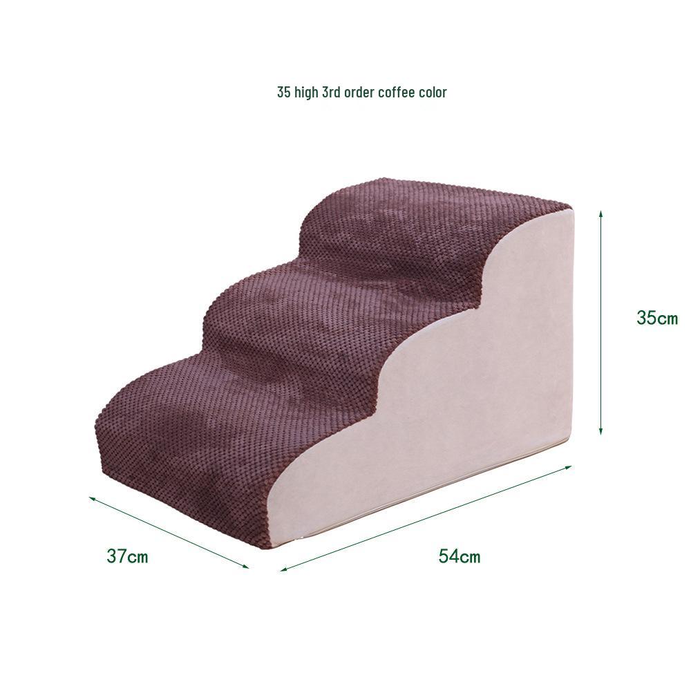 Schůdky a rampa pro domácí zvířata: Odnímatelné, pratelné pěnové schůdky pro kočky a psy, ideální k postelím a pohovkám