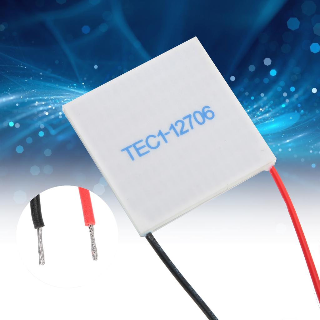 Semiconductor Electronic Cooling 1pc TEC1‑12706 Thermoelectric Cooler Cooling Power Plate Module 40x40mm 12V 6A Thermoelectric Cooler Module Semiconductor Electronic Cooling 1pc TEC1‑12706 Thermoelectric Cooler Cooling Power Plate Module 40x40mm 12V 6A Thermoelectric Cooler Module
