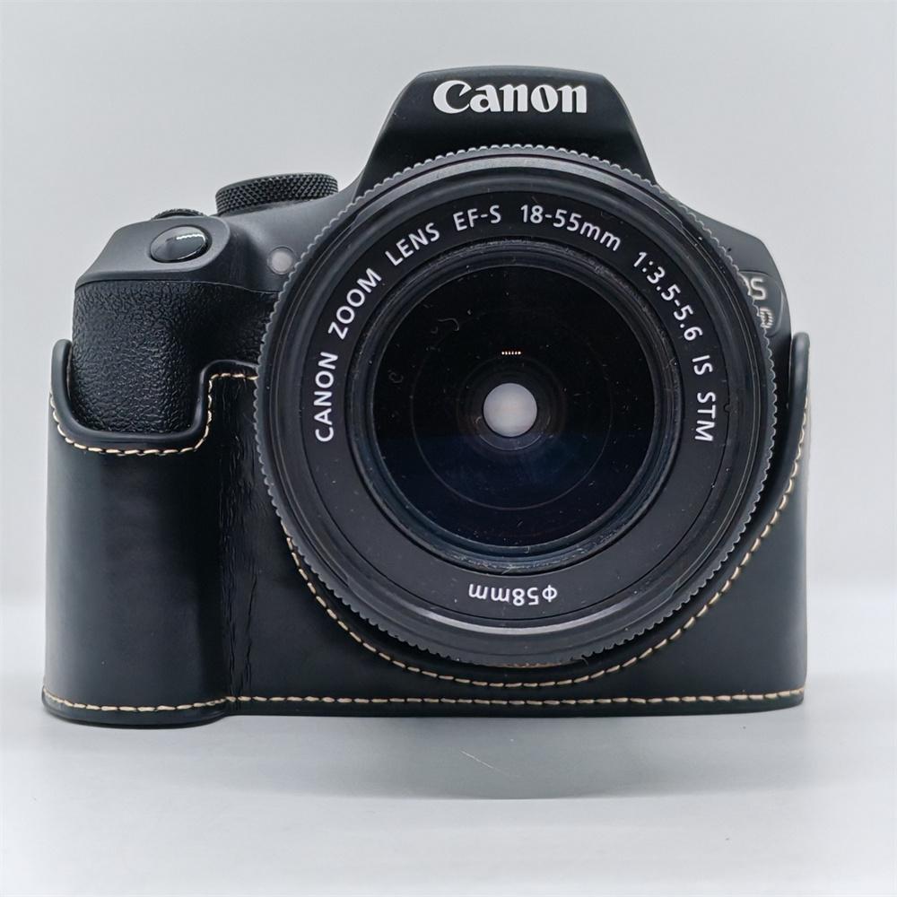 PU Leather Camera Half Case for Canon EOS 1300D 1500D 1200D 1100D 1000D 500D 550D Bottom Opening Cover