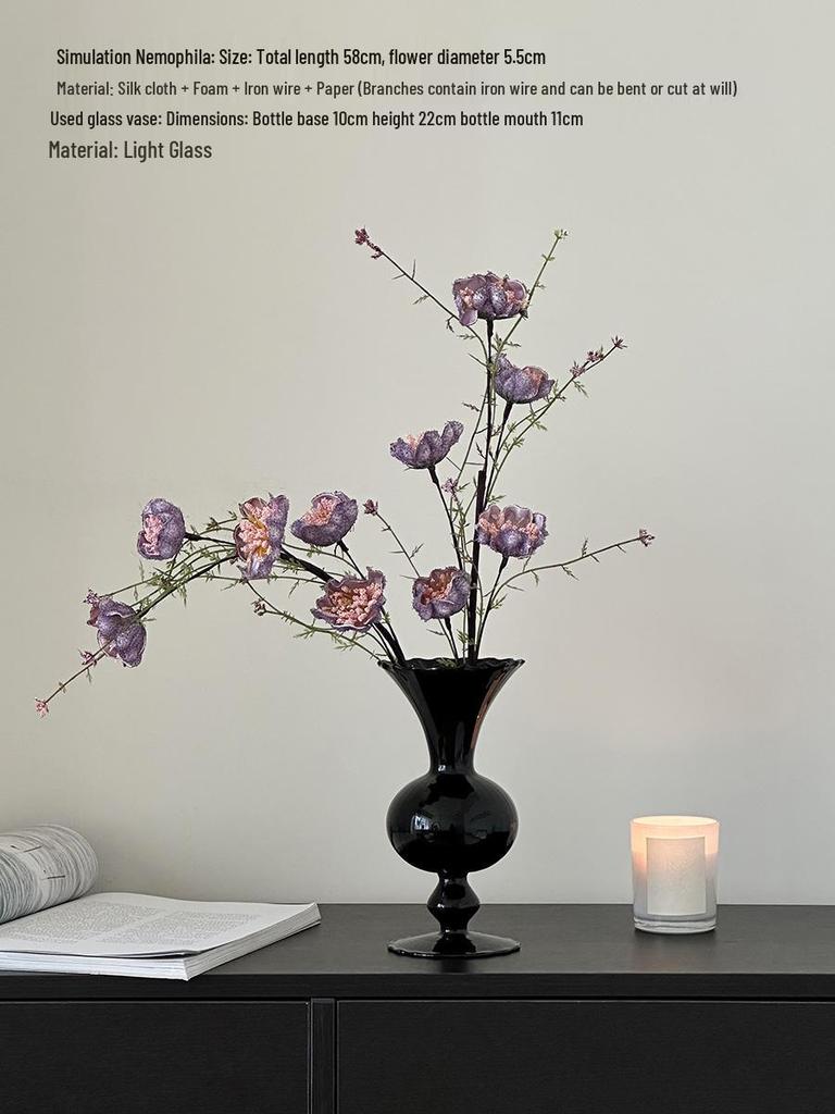 Nemophila Luxury Artificial Flower Arrangement for Living Room and Dining Table