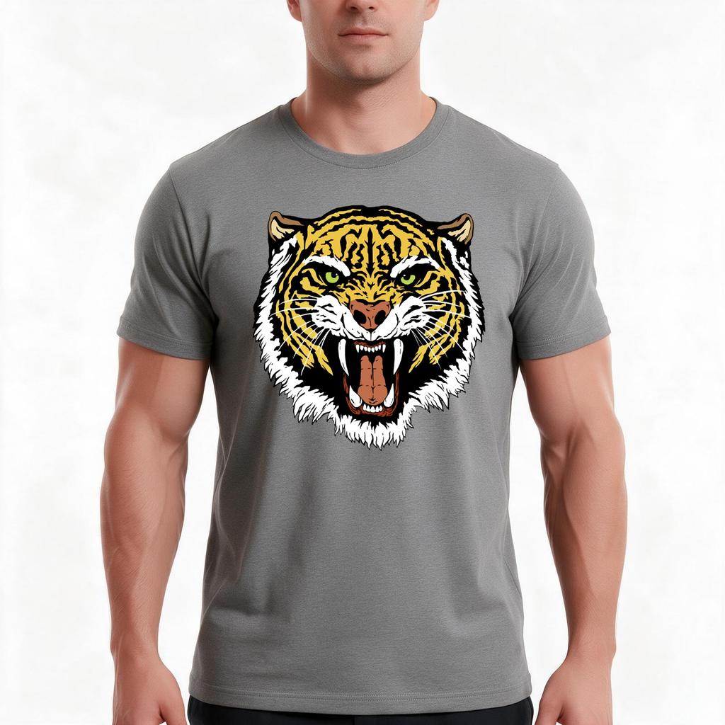 Vintage Heihachi Tiger Tshirt Summer Casual Cotton Tee Oversized Streetwear Tops Vintage Graphic Print Unisex Unisex Unisex