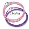 2Pcs/Lot Vintage Jewelry Leather Chain Bracelets Fit DIY Handmade Beads Charms Bracelet Couples Pulsera Jewelry For Women Men