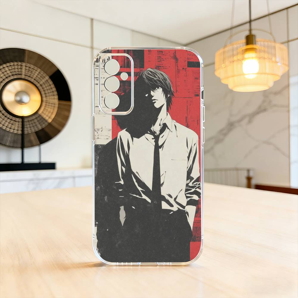 Death Note Kira Yagami Dark Anime Phone Case Transparent Silicone Soft For SamsungA10,12,20,21S,30,31,40,50,51,52,70,71