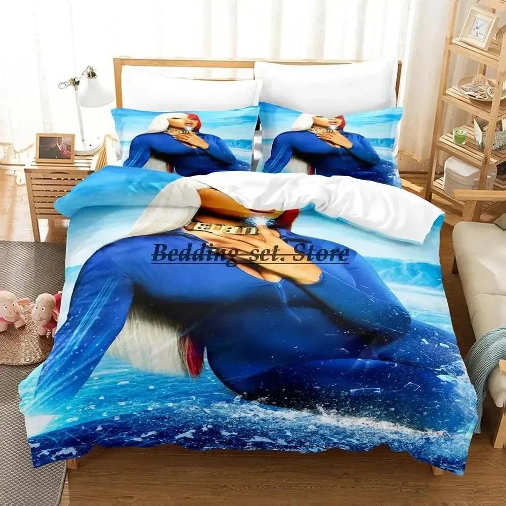 Megan Thee Stallion Bedding Set Single Twin Full Queen King Size Bed Set Aldult Kid Bedroom Duvetcover Sets 3D Bed Sheet Set