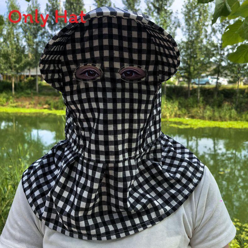 Sun Protection Cap With Full Face Shield For Outdoor Gardening And Work