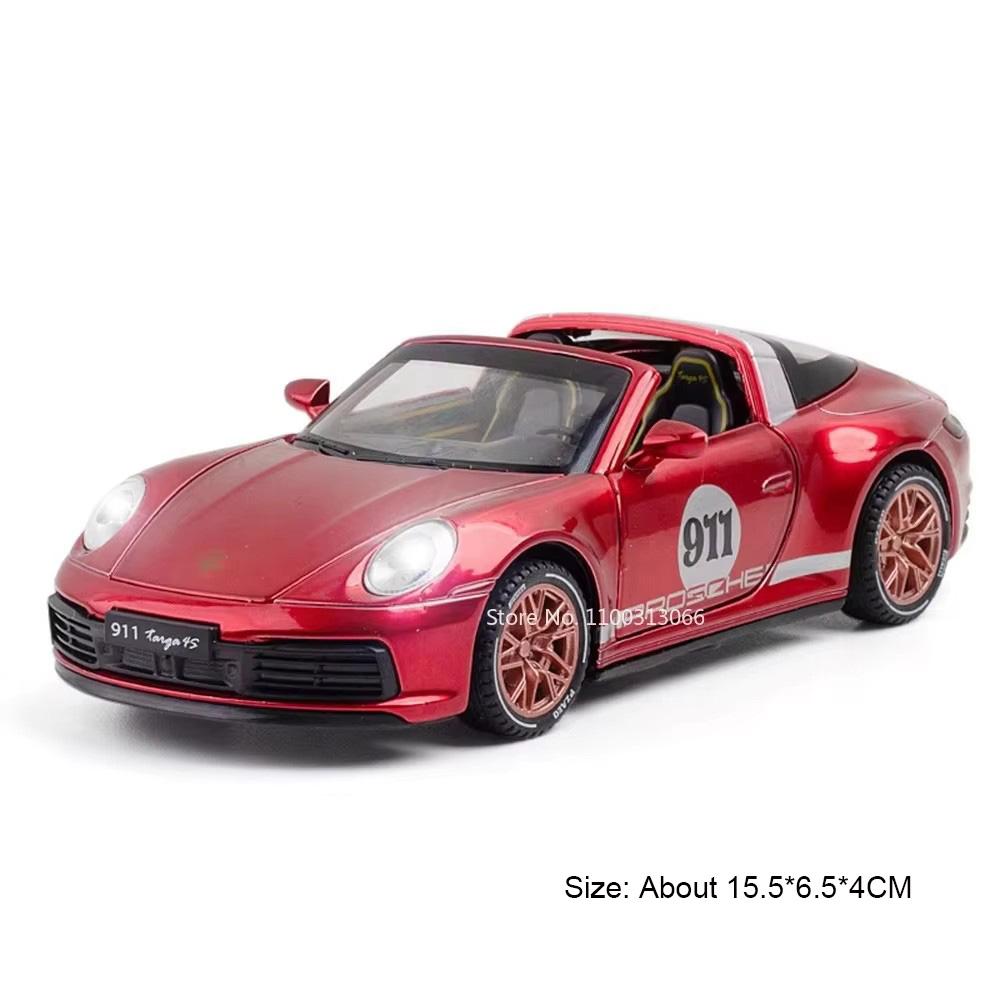 

1:32 Panamera 911 Targa 4S Литые Игрушечные Модели Машин Двери Открываются Модели Спортивных Машин Световая Музыка Машина Подарки Мальчикам на День Рождения