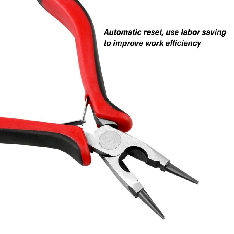 Needle Nose Pliers Long Nose Pliers for Jewelry Making Fishing Wire Wrapping Crafts Small Needle Nose Pliers with Handle