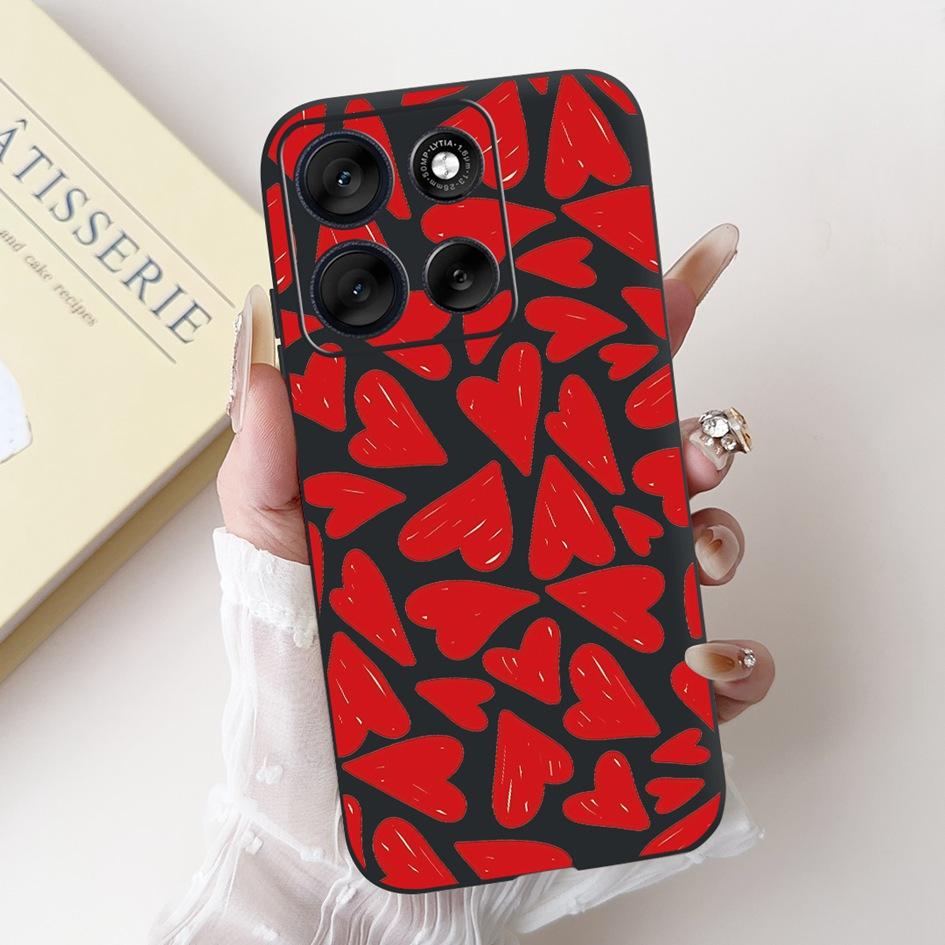 Per Motorola Moto G86 G56 2025 Custodia Moda Fiore Tramonto Cartone Animato Morbido Silicone Protettiva Copri Telefono Per MotoG56 MotoG86 Custodie