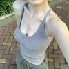 Spice Girl Suspender Vest Women's Summer Sexy Slim Skinny Tie Chest Pad Sleeveless Top