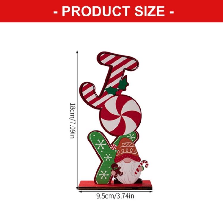 Classical Wooden Gingerbreads Man Rudolph Reindeers Christmas Figurines Paint Safe Family Friendly Decors