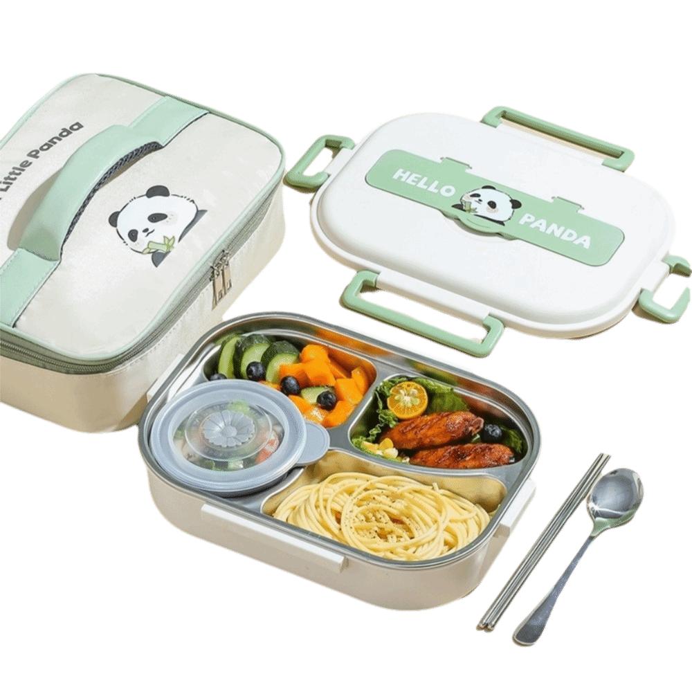 Leakproof Stainless Steel Lunch Box Cartoon Food Storage Box Sealed Food Container  Lunch Use