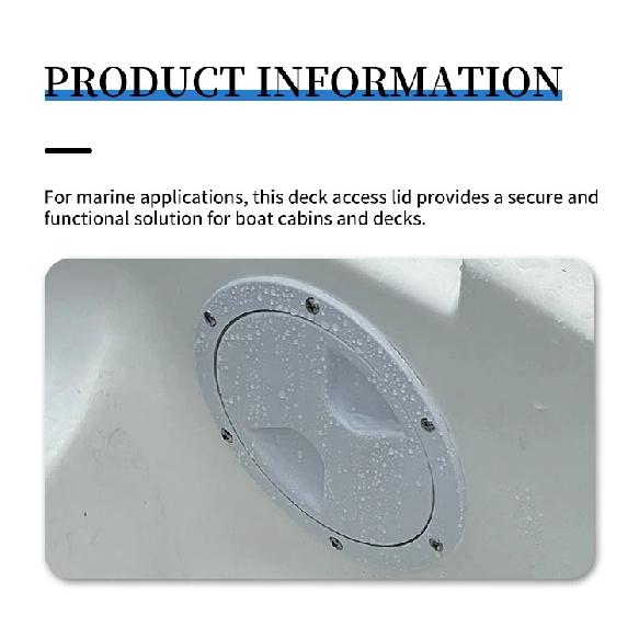 Boat Accessories ABS Deck Access Hatch Cover 460x510mm Waterproof Ship Deck Hatch Cover For Marine Yacht RV