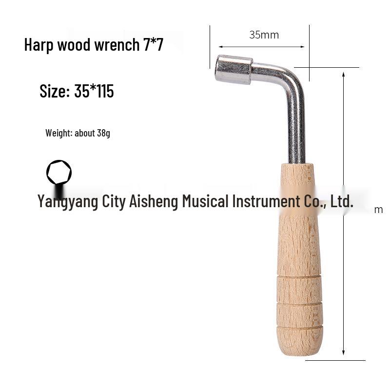 Universal Guzheng & Guitar Tuner Wrench, Four-Corner/Eight-Corner String Tuning Tool