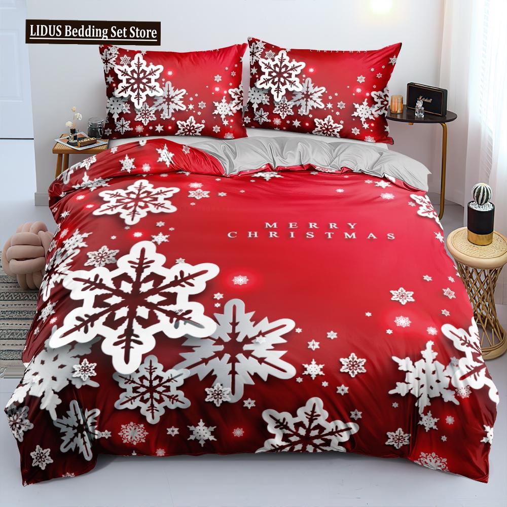 Nordic Style Duvet Cover Set 3D Snow Tree Print Dreaminess Bedding Set Adult Polyester Comforter Cover And Pillowcase King Size