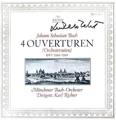 LP Record JOHANN SEBASTIAN BACH - M?NCHENER B - 4 Ouvertueren (Orchestersuiten) BWV MA50012,2708005 Archiv Produkti Japan Classical Used