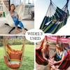 Hammock Chair Portable Outdoor Camping Hammock Chair Canvas Leisure Swing Hanging Chairs Rope Swing for Indoor Camp Hammocks