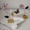 Decorative Floral Candle Holder Romantic Metal Tealight Holder Butterfly Flower Stand  Home Decor
