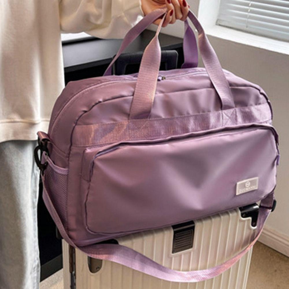 Large Capacity Women's Fitness Handbag Expandable Gym Shoulder Bag Sports Accessories