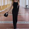 Spring New, Fashionable and Elegant Banquet Solid Color Lace-up Dress