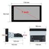 1 Din 7 Inch Car Radio Universal  Multimedia Video Player Stereo  GPS Wireless CarPlay Android Auto Wi-Fi FM Bluetooth