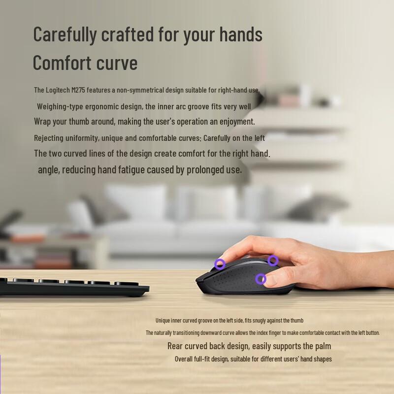 Logitech M275 Wireless Right-Handed Office Mouse