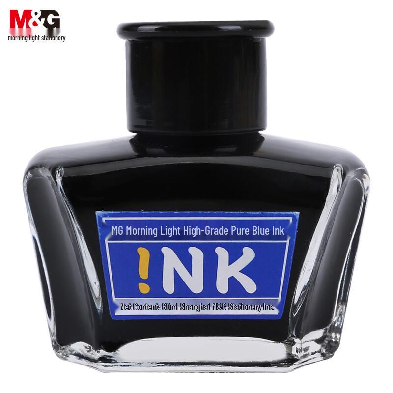 M&G 60ml Pure Blue Fountain Pen Ink