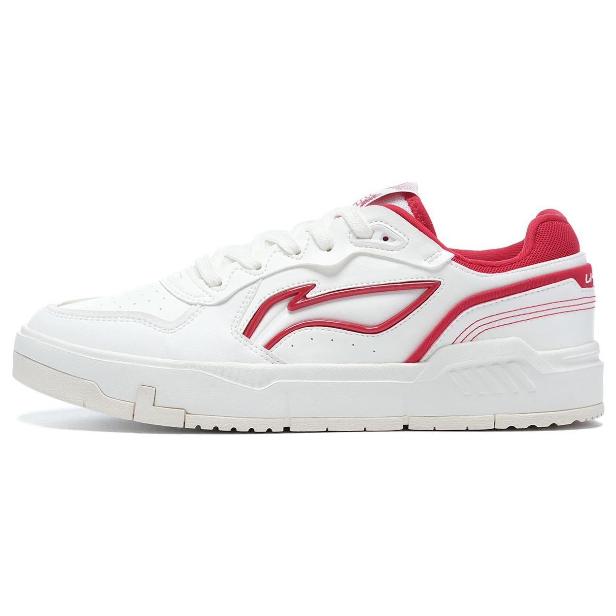 

New LiNing Qingchao Anti Slip Wear Resistant Low Top Skateboard Shoes White Red AGCT009-1 39.5