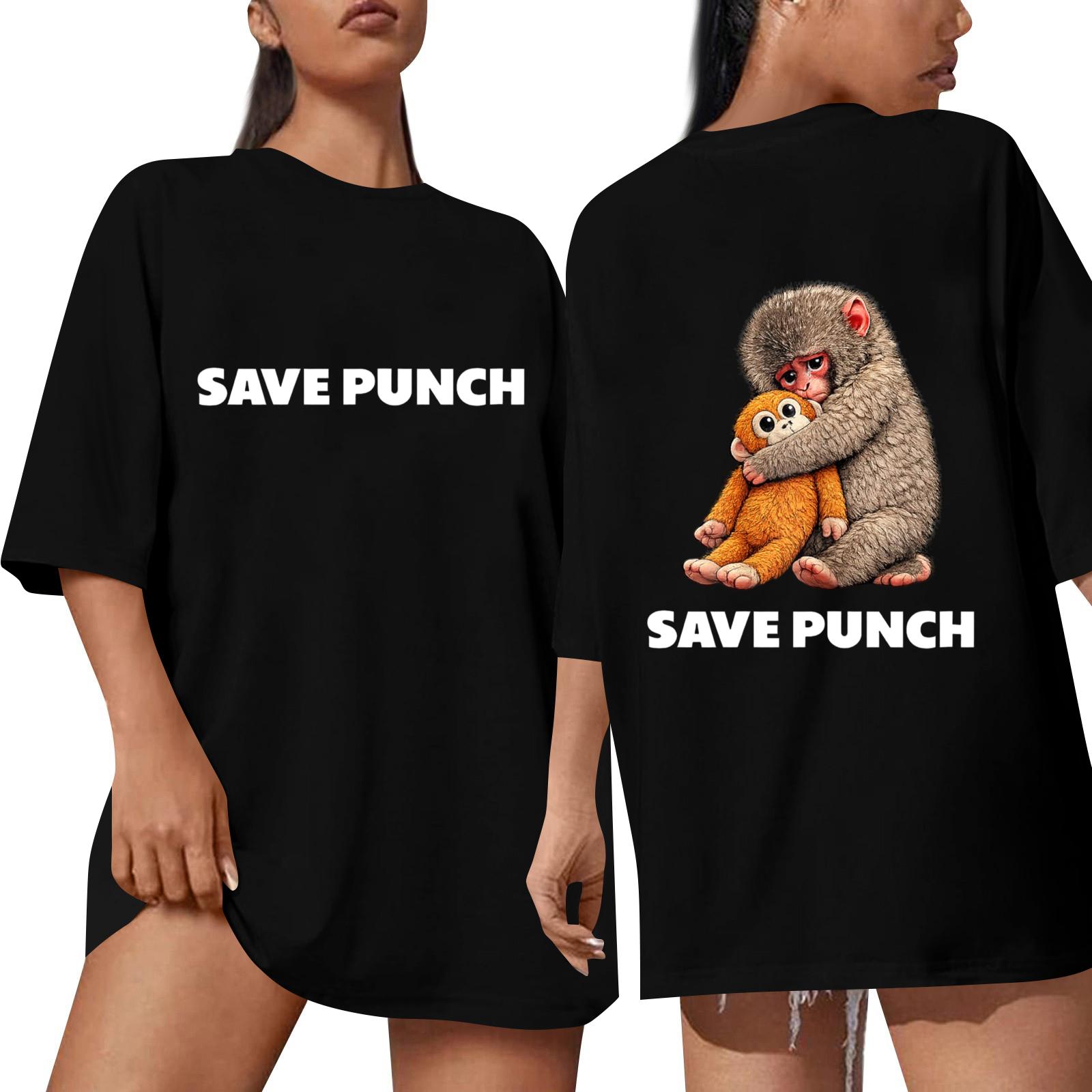 

Women s And Men s Fashionable Round Neck Casual Print Short Sleeved T-shirt Top L чёрный