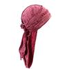 Cappello Pirata Traspirante, Fascia per la Testa Vintage con Strappi e Nastro Regolabile, Cappello Bandana in Tessuto Lavato Stile Streetwear per Uomini Donne