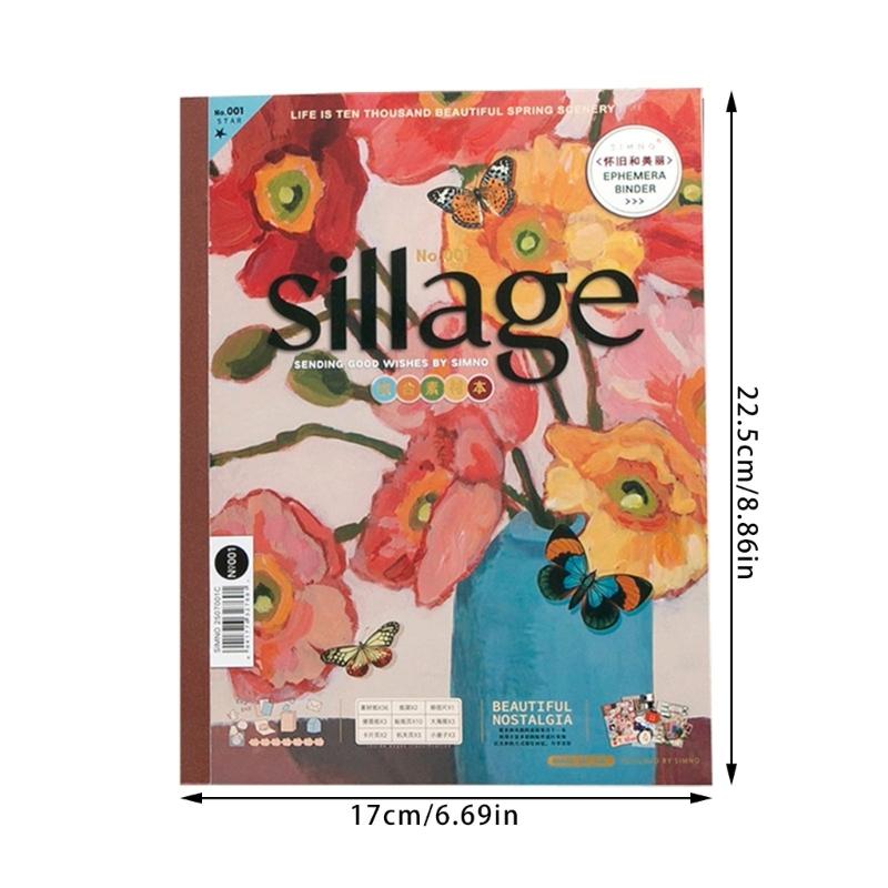 64 Sheets Antique Scrapbooking Background Paper Oil Painting Themed Craft Paper for Journal Embellishment Gift Packaging